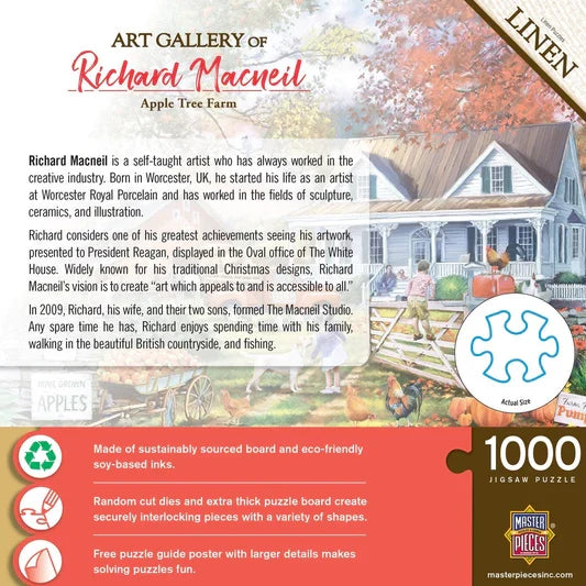 1000 Piece Jigsaw Puzzle - Art Gallery- Apple Tree Farm | MasterPieces
