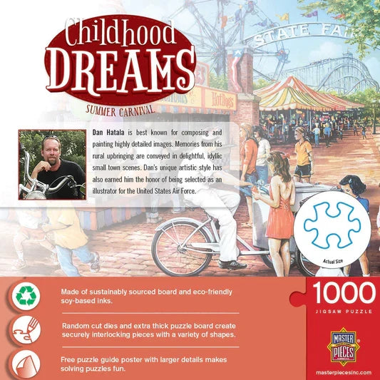 1000 Piece Jigsaw Puzzle - Childhood Dreams- Summer Carnival | MasterPieces