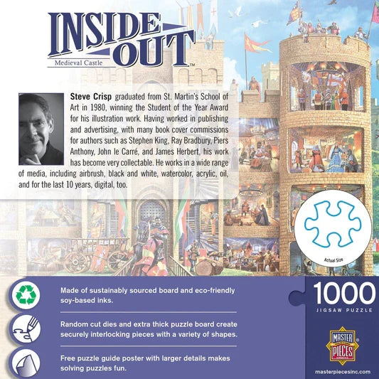 1000 Piece Jigsaw Puzzle - Inside Out- Medieval Castle | MasterPieces