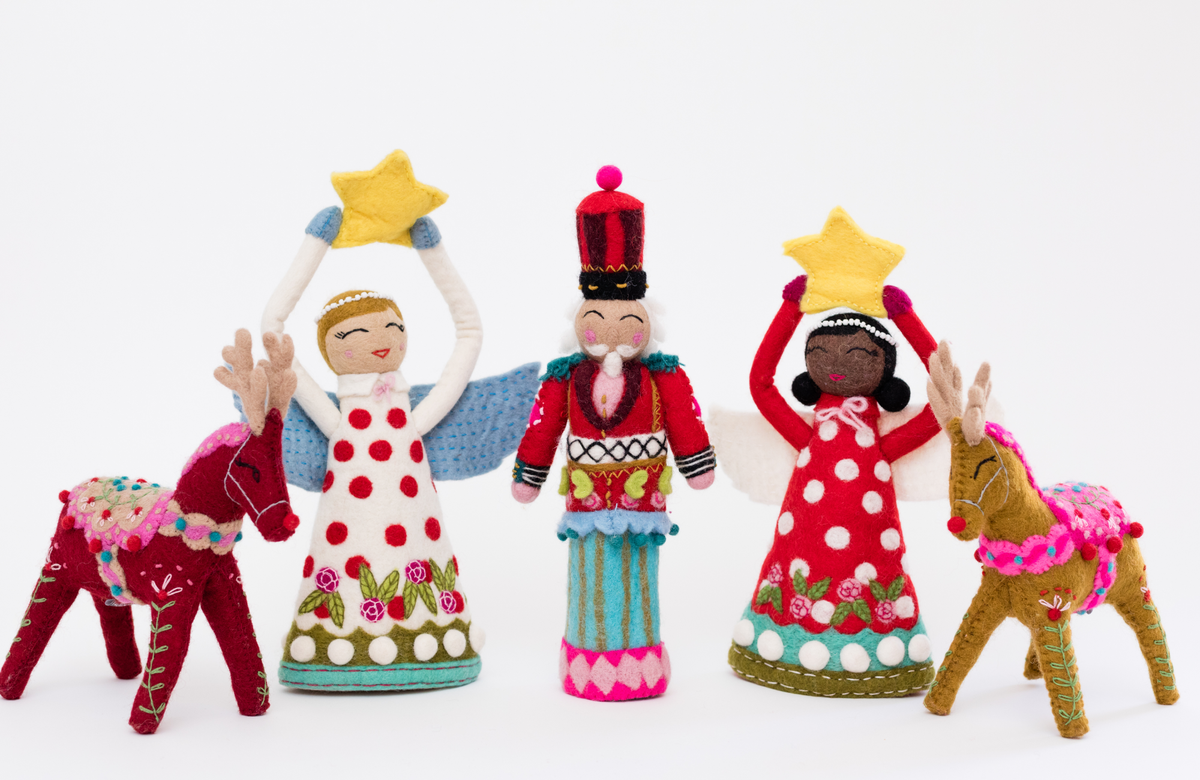 Angel Tree Topper - Simone -red