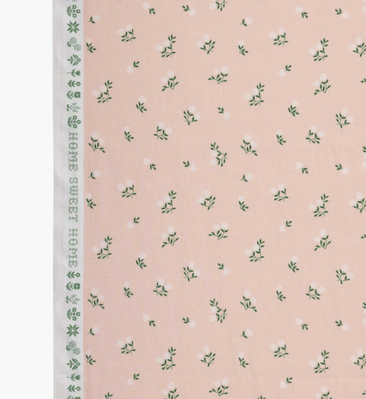 Ditsy Hydrangea Cotton Fabric - Pink