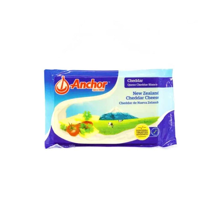 Anchor New Zealand Cheddar Cheese 500g 1.1 lb frozen block