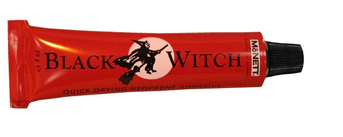 McNett Black Witch neoprene adhesive glue tube, quick drying wetsuit repair