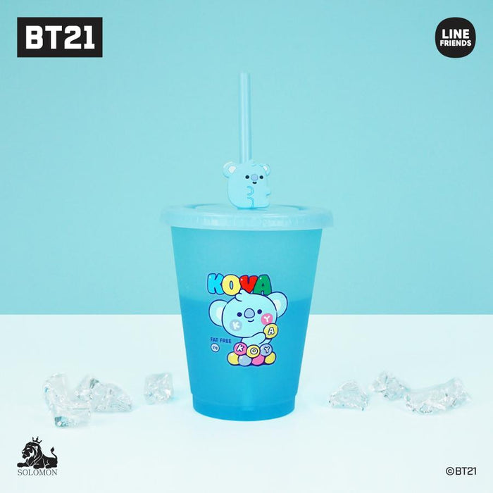 BT21 JAPAN - Official Baby Color Changing Tumbler 470ml + Straw