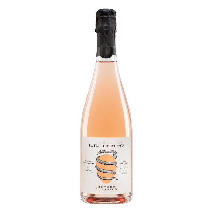 Cossignani Le Tempo Sangiovese Metodo Classico rosé sparkling wine bottle