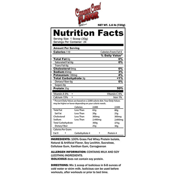 CTD IsoLicious Isolate Protein Powder 1.6lbs