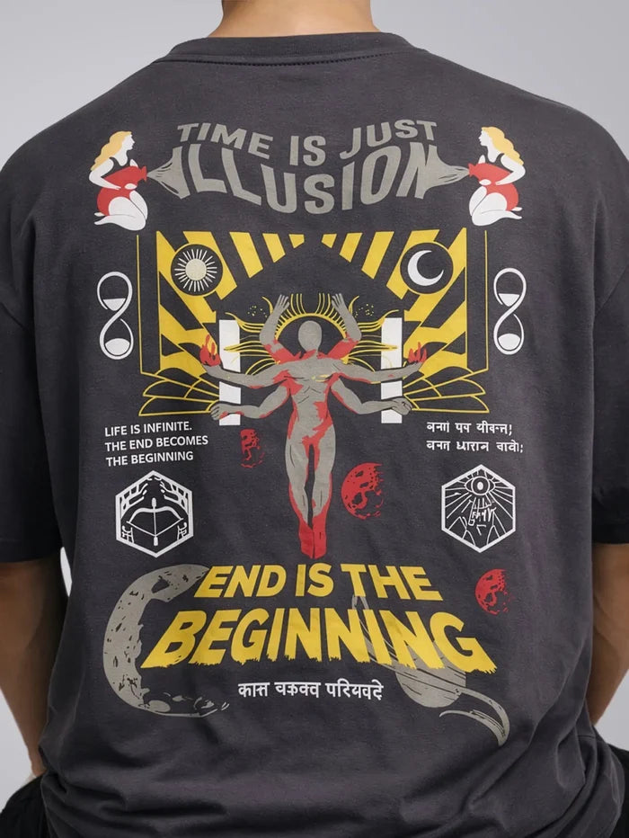 END IS THE BEGINNING OVERSIZED T-SHIRT - Unisex T-shirts | STICK IT UP