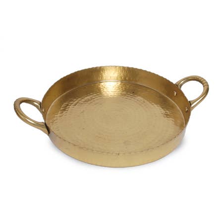 Gilded Hammered Tray