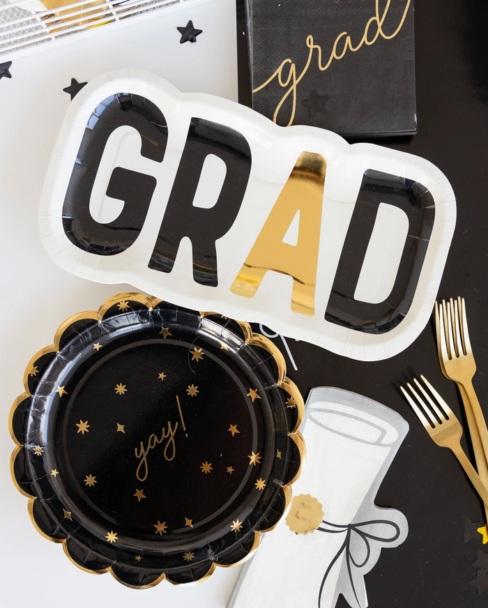 Grad Shaped Paper Plate