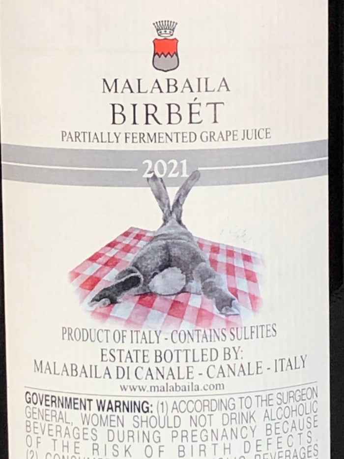 Malabaila Brachetto 'Birbet' (sweet), 2024