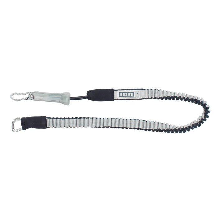 ION Handlepass Leash Grey watersports safety leash with carabiner and logo visible