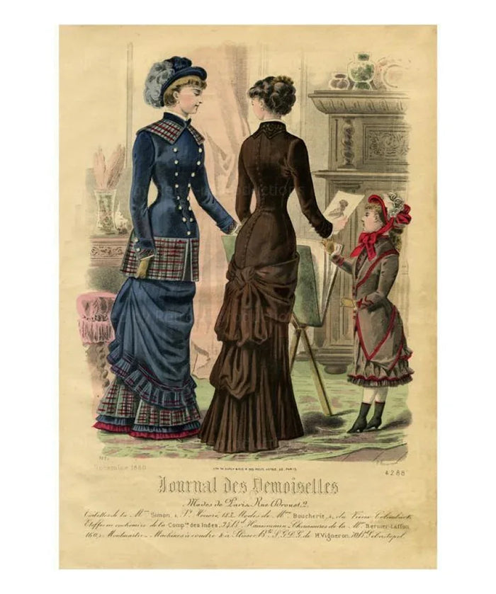 Demoiselles # 4288 - VINTAGEARTREPRINTS.COM