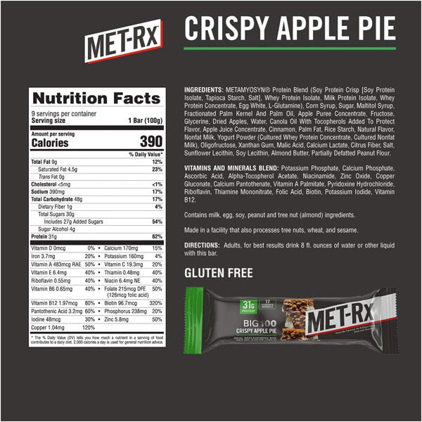 METRx Big 100 Colossal Bars 9pk