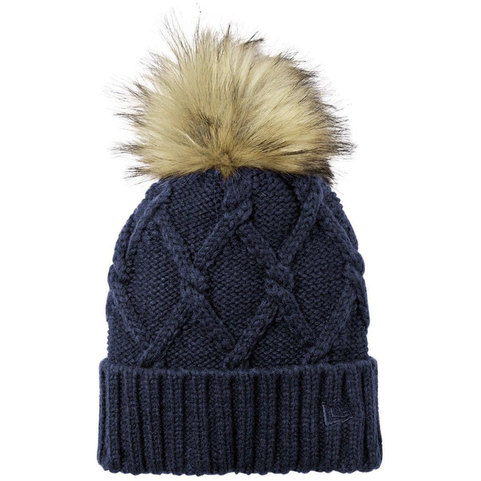 New Era Faux Fur Pom Beanie