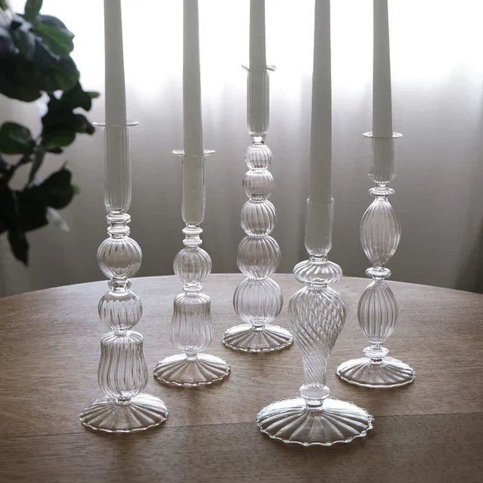 Olivia 12" Candlestick Clear
