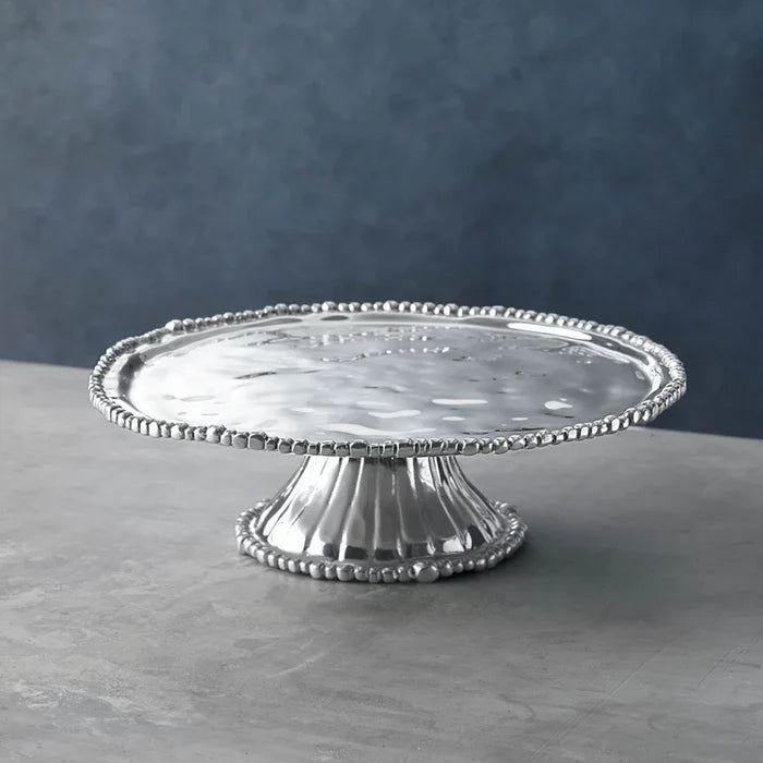 Pedestal Organic Pearl Nova Plate (Round)