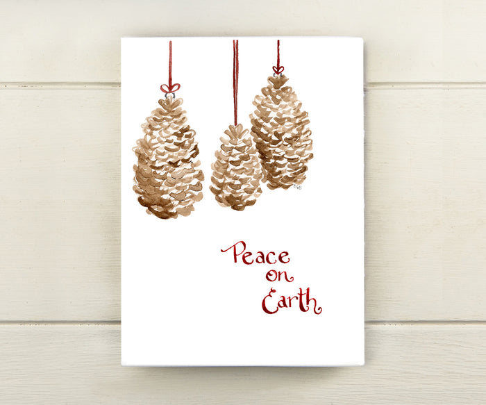 Pine Cones Holiday Card