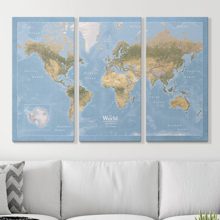 54" x 36" 3-Panel / Standard / No Frame
