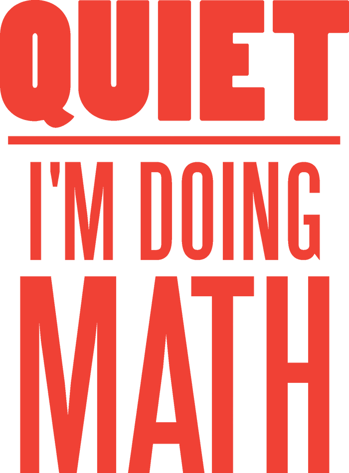 Quiet I'm Doing Math Women's Racerback Tank