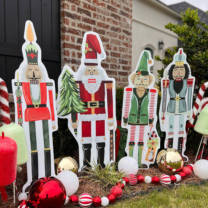Songbird Grove Collection - Large Nutcracker Garden Stakes