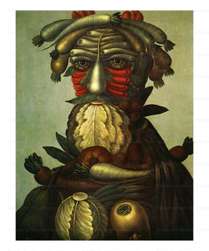 Winter, Giuseppe Arcimboldo - VINTAGEARTREPRINTS.COM