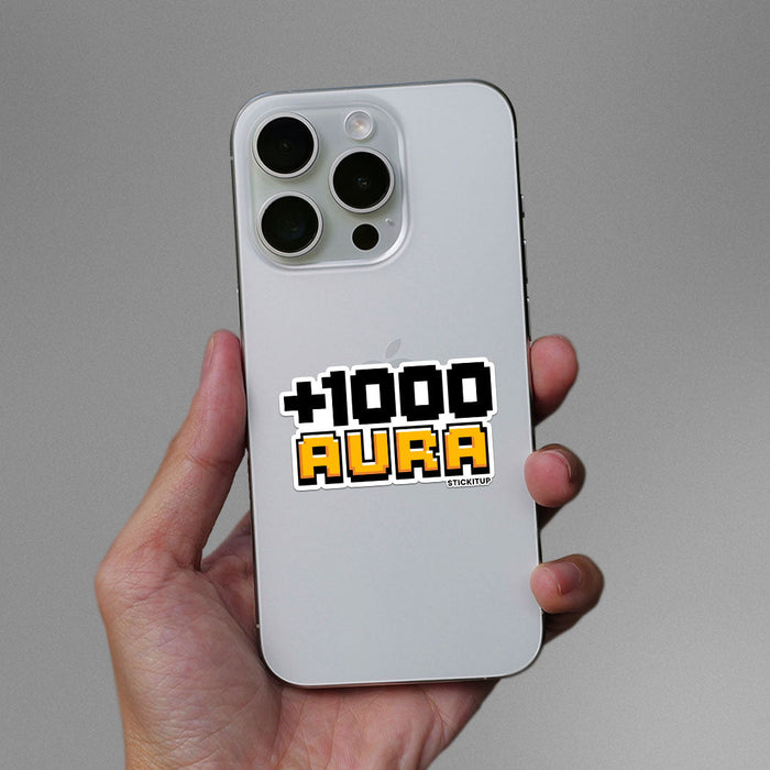 1000 AURA Sticker - Stickers | STICK IT UP