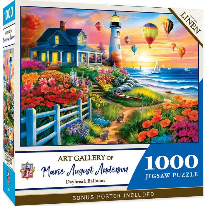 1000 Piece Jigsaw Puzzle - Art Gallery- Daybreak Balloons | MasterPieces