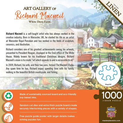 1000 Piece Jigsaw Puzzle - Art Gallery of Richard Macneil: White Dove Farm | MasterPieces