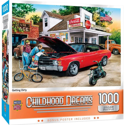 1000 Piece Jigsaw Puzzle - Childhood Dreams- Getting Dirty | MasterPieces