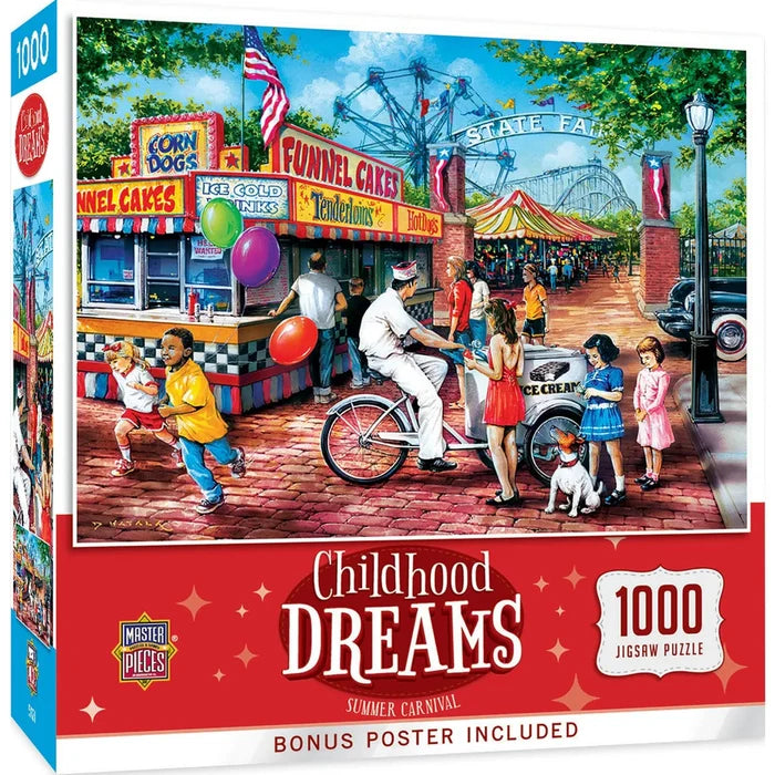 1000 Piece Jigsaw Puzzle - Childhood Dreams- Summer Carnival | MasterPieces