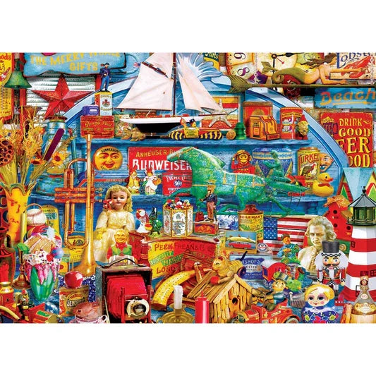 1000 Piece Jigsaw Puzzle - Flashbacks- Antiques & Collectibles | MasterPieces