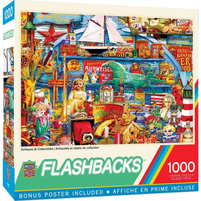 1000 Piece Jigsaw Puzzle - Flashbacks- Antiques & Collectibles | MasterPieces