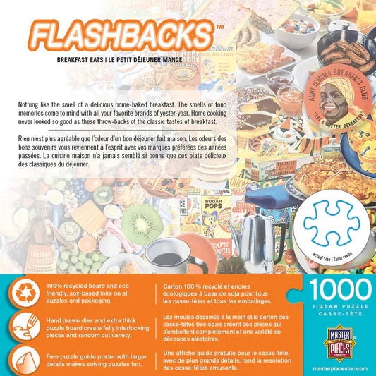 1000 Piece Jigsaw Puzzle - Flashbacks- Breakfast Eats | MasterPieces