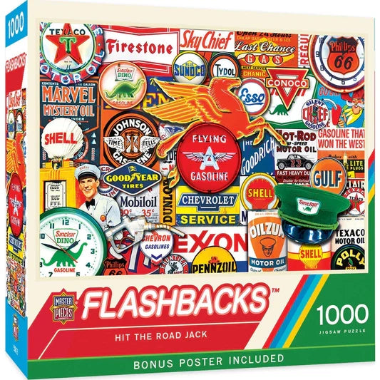 1000 Piece Jigsaw Puzzle - Flashbacks- Hit the Road Jack | MasterPieces