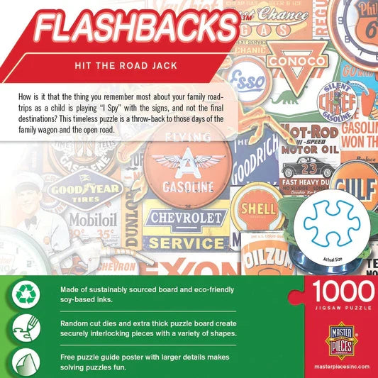 1000 Piece Jigsaw Puzzle - Flashbacks- Hit the Road Jack | MasterPieces