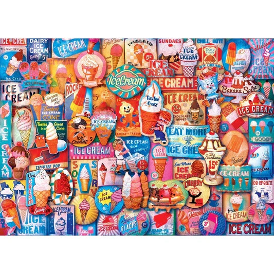 1000 Piece Jigsaw Puzzle - Flashbacks- Ice Cream Treats | MasterPieces