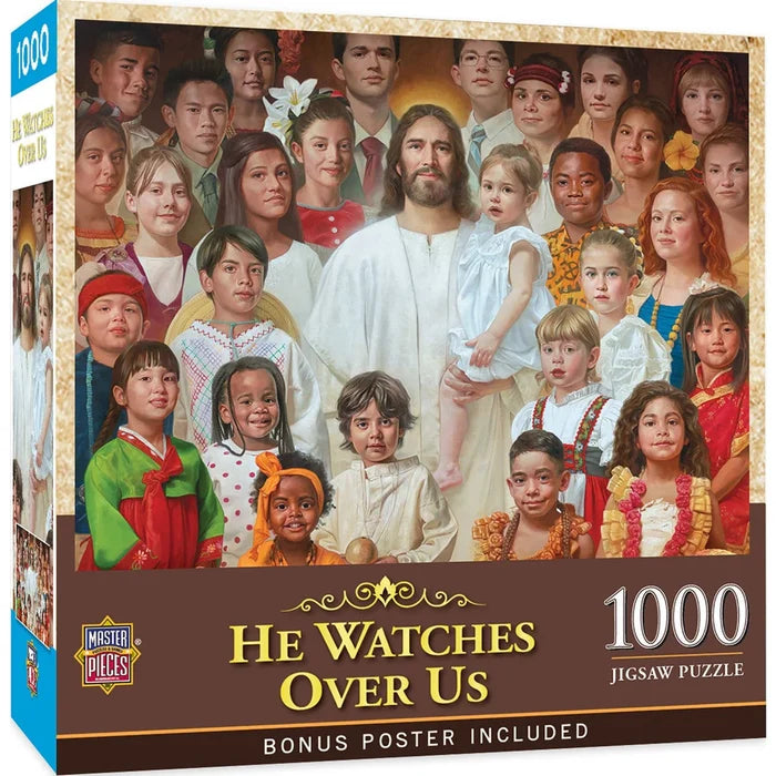 1000 Piece Jigsaw Puzzle - He Watches Over Us | MasterPieces