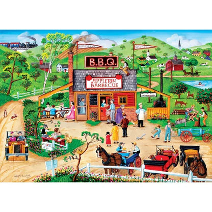 1000 Piece Jigsaw Puzzle - Hometown Gallery- Appleton BBQ | MasterPieces