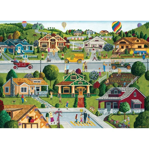 1000 Piece Jigsaw Puzzle - Hometown Gallery- Bungalowville | MasterPieces