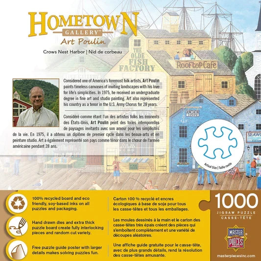 1000 Piece Jigsaw Puzzle - Hometown Gallery- Crows Nest Harbor | MasterPieces