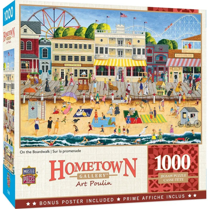 1000 Piece Jigsaw Puzzle - Hometown Gallery- On the Boardwalk | MasterPieces