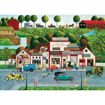 1000 Piece Jigsaw Puzzle - Hometown Gallery- The Old Filling Station | MasterPieces