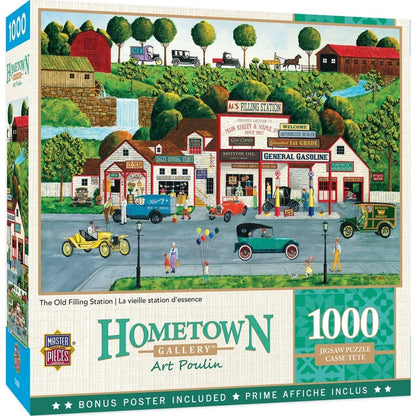 1000 Piece Jigsaw Puzzle - Hometown Gallery- The Old Filling Station | MasterPieces