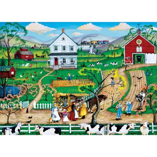 1000 Piece Jigsaw Puzzle - Hometown Gallery- The Peddler | MasterPieces