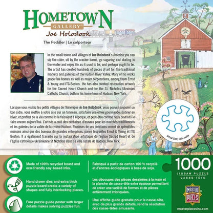 1000 Piece Jigsaw Puzzle - Hometown Gallery- The Peddler | MasterPieces