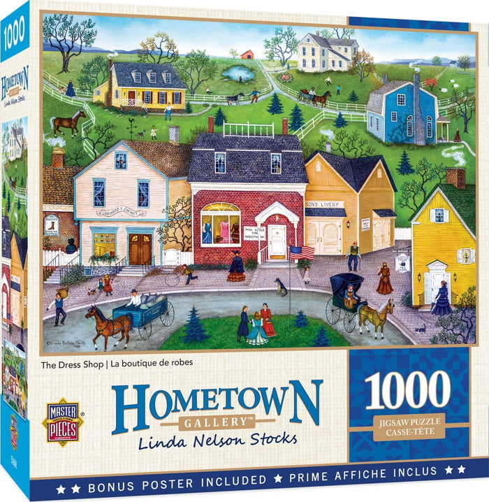 1000 Piece Jigsaw Puzzle - Hometown Gallery: Dress Shop | MasterPieces
