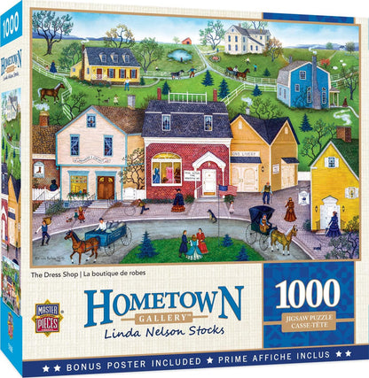 1000 Piece Jigsaw Puzzle - Hometown Gallery: Dress Shop | MasterPieces