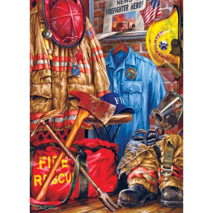 1000 Piece Jigsaw Puzzle - Hometown Heroes- Fire & Rescue | MasterPieces