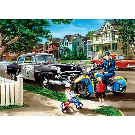 1000 Piece Jigsaw Puzzle - Hometown Heroes- Neighborhood Patrol | MasterPieces