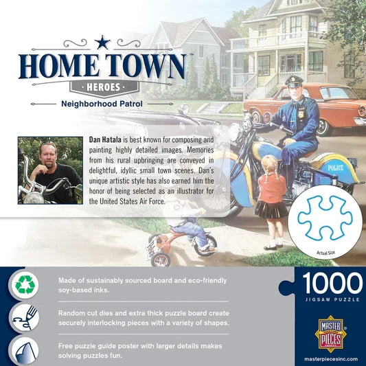 1000 Piece Jigsaw Puzzle - Hometown Heroes- Neighborhood Patrol | MasterPieces